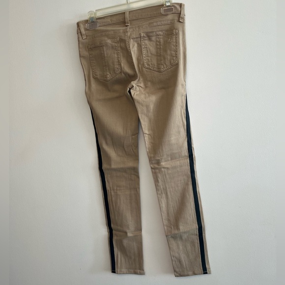 Tan Coloured Jeans with Black Detail | Rag&Bone - Picture 2 of 3